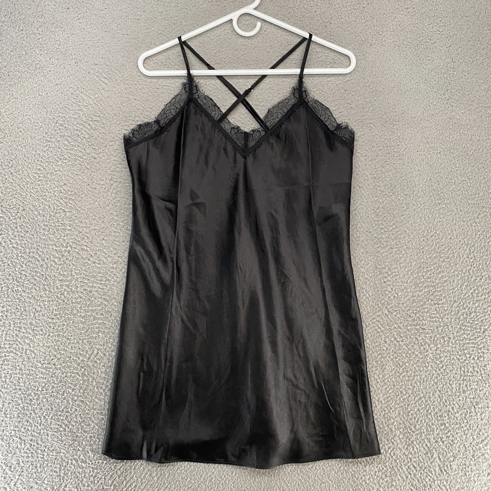 In Bloom by Jonquil Slip Dress Womens XL Black Lace Y2K Whimsigoth Tank‎ Cami